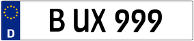Truck License Plate